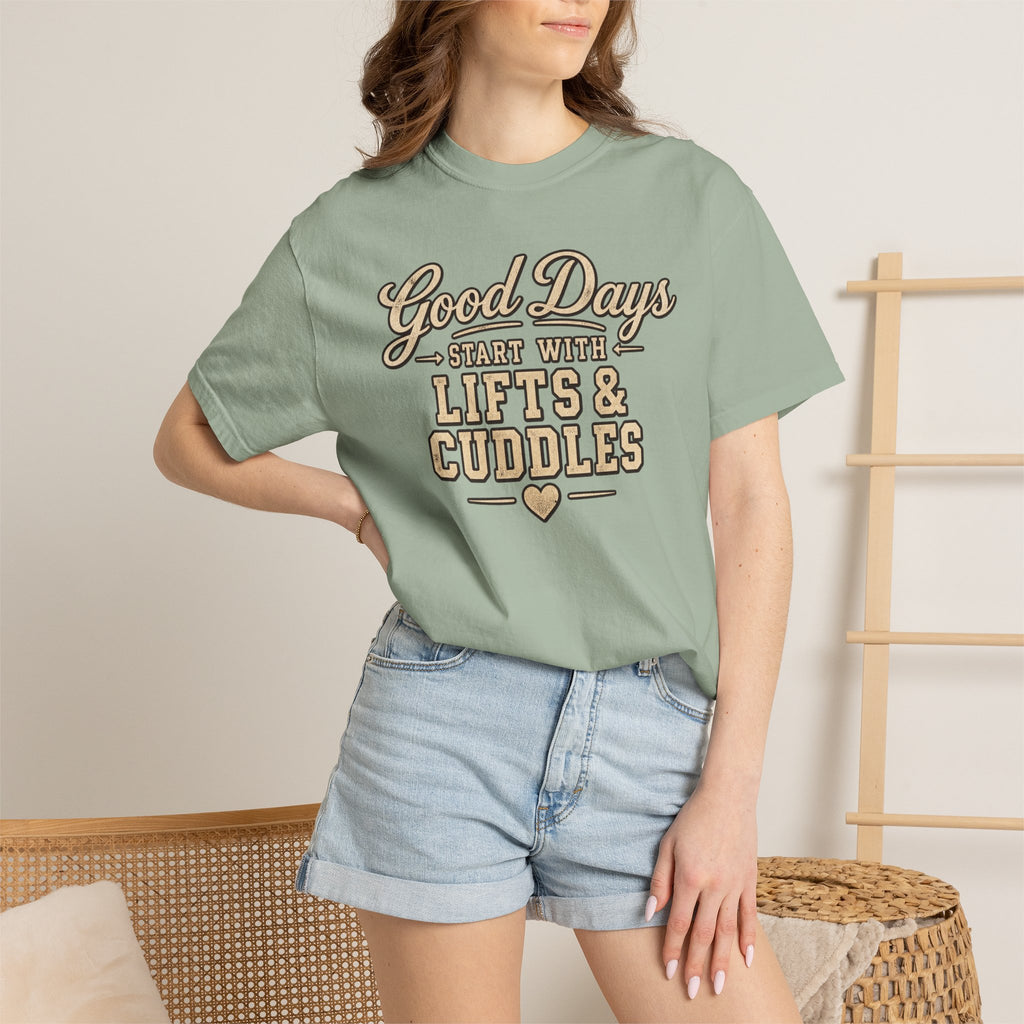 LEC, Lift ,Eat , Cuddle , Repeat Graphic Tee ,Comfort Colors® 1717