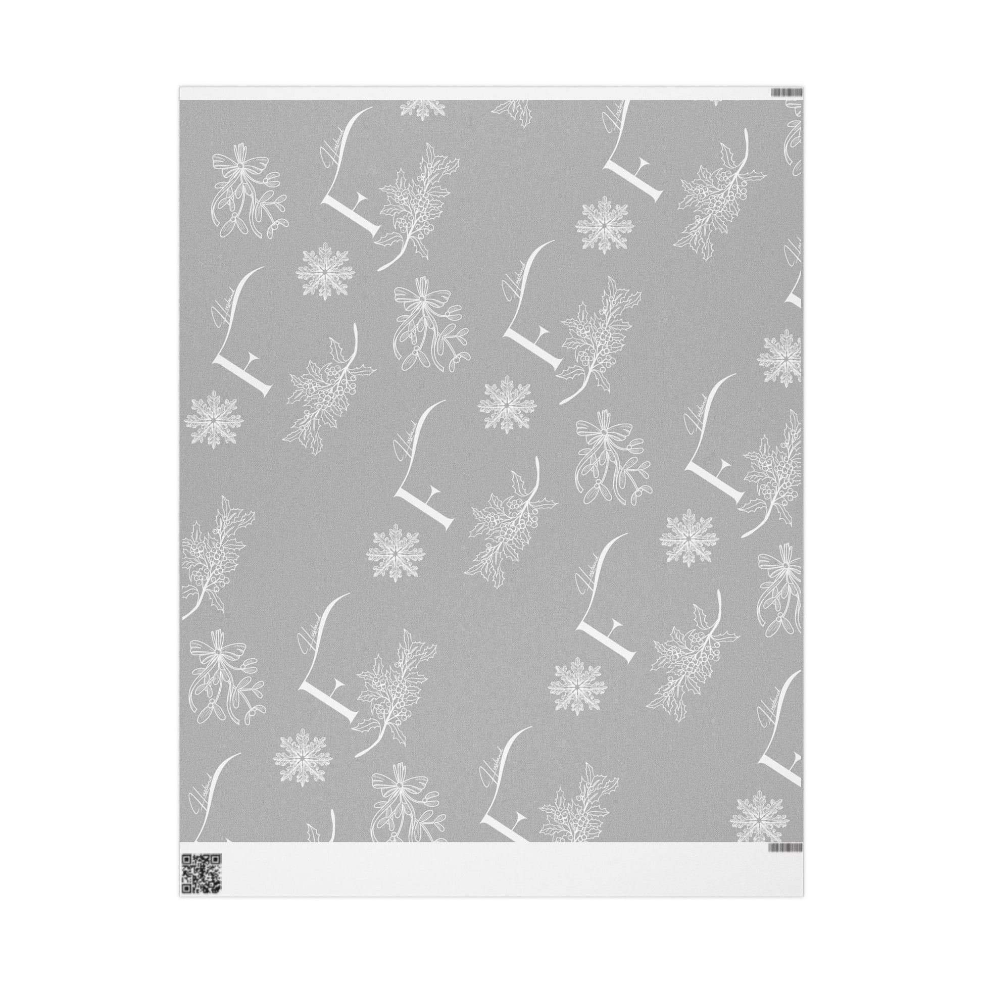 Future Husband Festive Wrapping Paper Grey