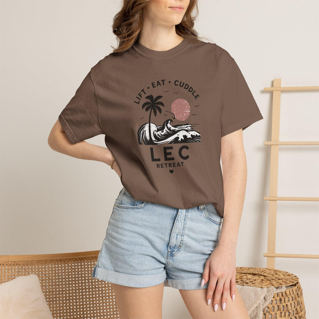 LEC, Lift ,Eat , Cuddle , Retreat Graphic Tee ,Comfort Colors® 1717