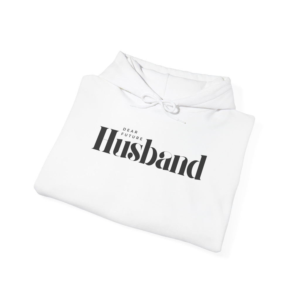 Husband Hoodie - Unisex Heavy Blend Sweatshirt for Comfort and Style Black letters