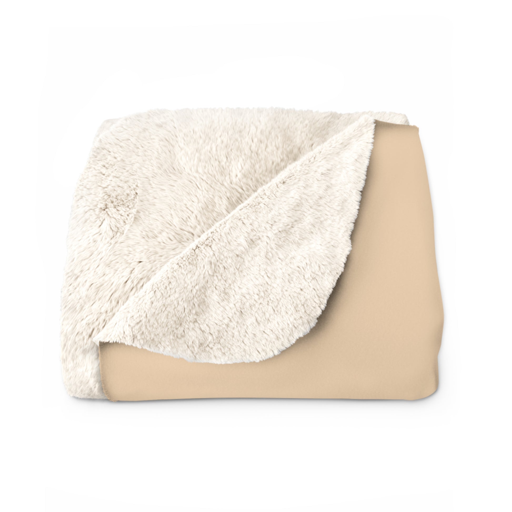 Cozy Sherpa Fleece Blanket for Future Husband Tan