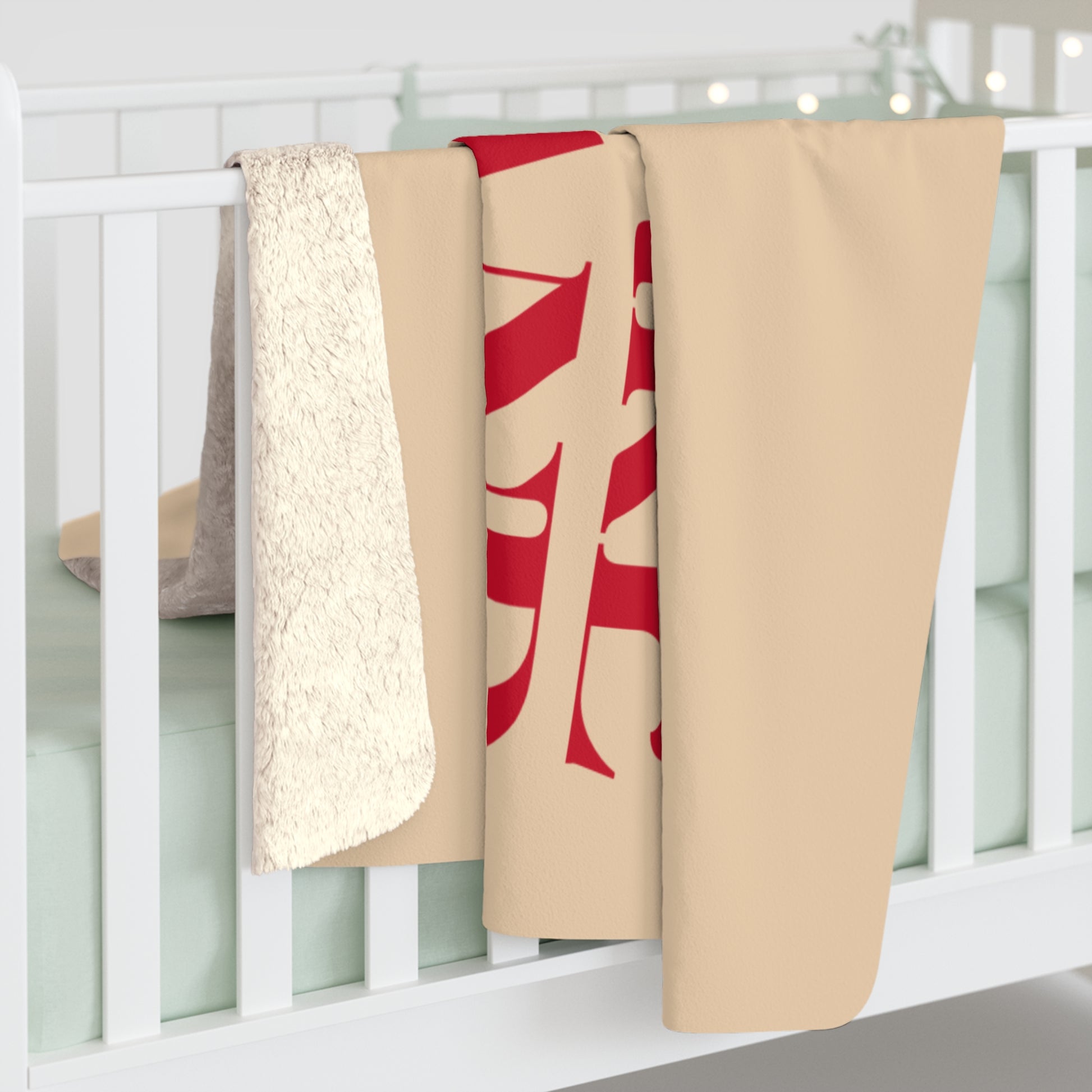 Cozy Sherpa Fleece Blanket for Future Husband Tan