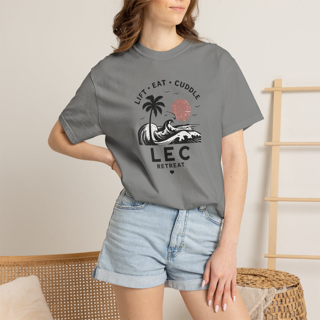 LEC, Lift ,Eat , Cuddle , Retreat Graphic Tee ,Comfort Colors® 1717