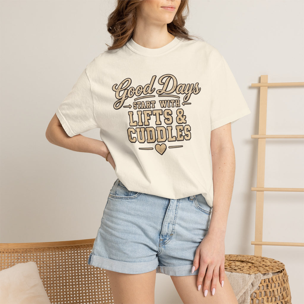 LEC, Lift ,Eat , Cuddle , Repeat Graphic Tee ,Comfort Colors® 1717