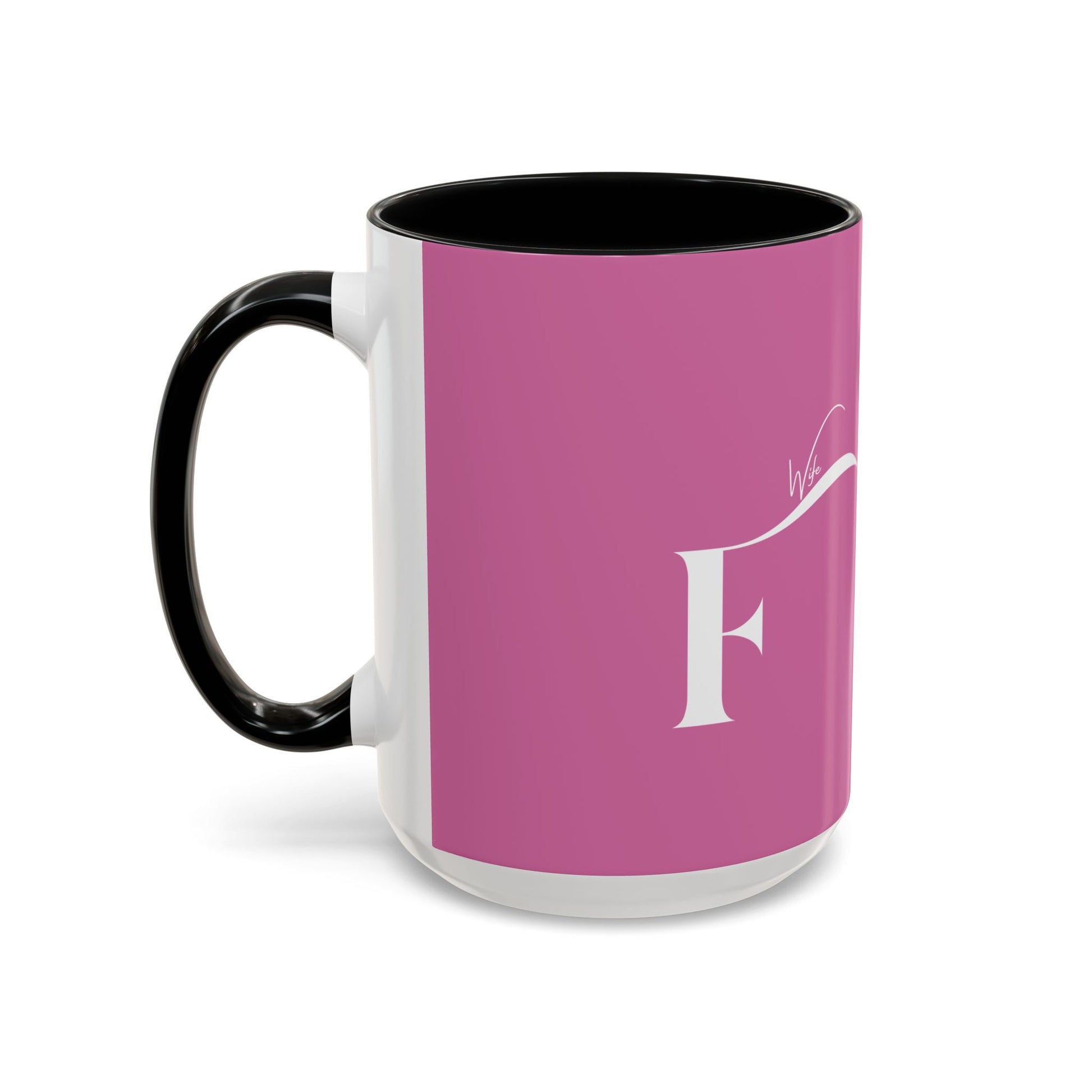 Future Wife Stylish Accent Coffee Mug, Personalized Gift, Trendy Home Decor, Coffee Lover's Mug, Fun Pink Mug, Tea Mug