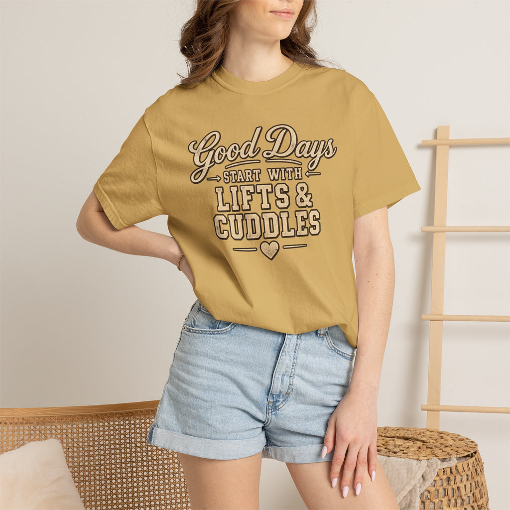 LEC, Lift ,Eat , Cuddle , Repeat Graphic Tee ,Comfort Colors® 1717