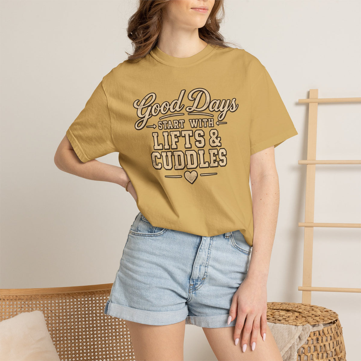 LEC, Lift ,Eat , Cuddle , Repeat Graphic Tee ,Comfort Colors® 1717