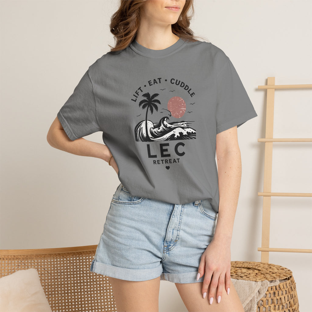 LEC, Lift ,Eat , Cuddle , Retreat Graphic Tee ,Comfort Colors® 1717