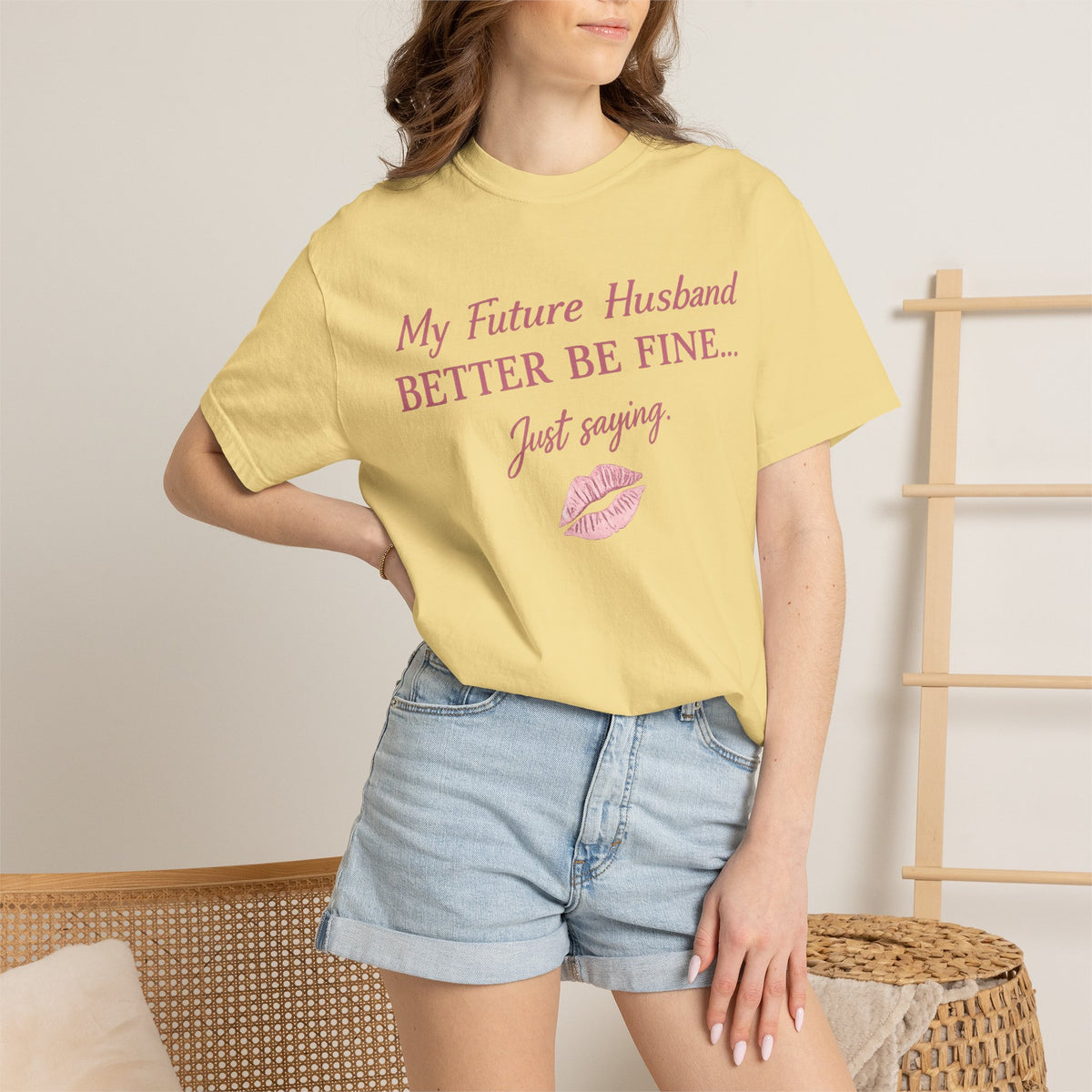 My Future Husband Better Be Fine Shirt  My Future Husband ,Comfort Colors® 1717 Garment-Dyed T-Shirt ,Funny Women’s Graphic Tee , Soft Cotton Shirt , Gift for Her