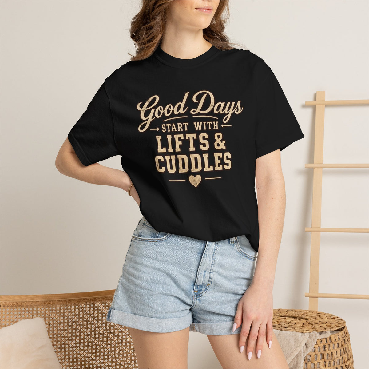 LEC, Lift ,Eat , Cuddle , Repeat Graphic Tee ,Comfort Colors® 1717