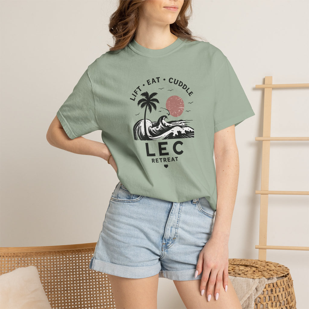 LEC, Lift ,Eat , Cuddle , Retreat Graphic Tee ,Comfort Colors® 1717