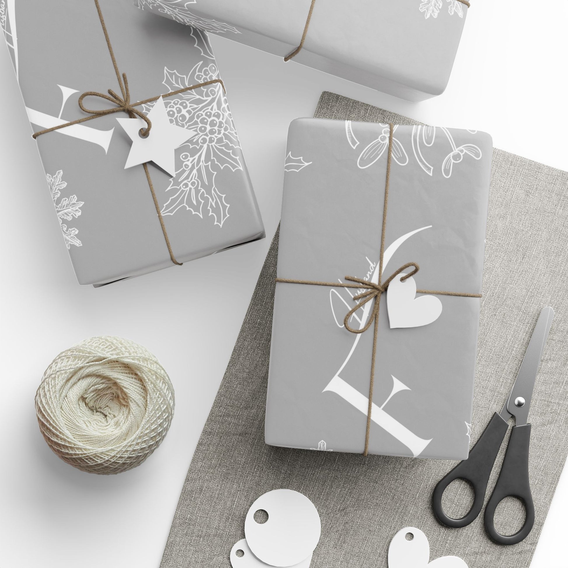 Future Husband Festive Wrapping Paper Grey