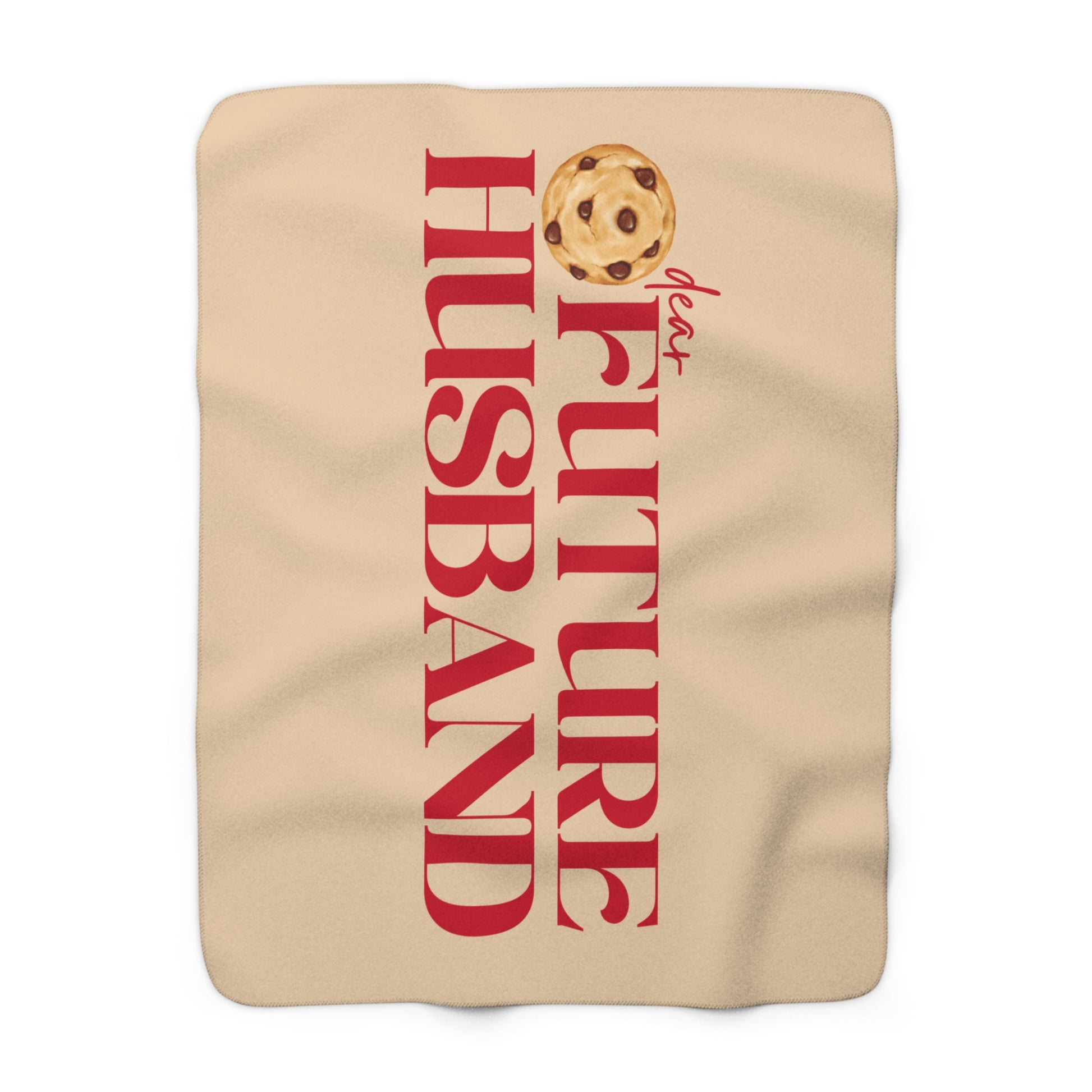Cozy Sherpa Fleece Blanket for Future Husband Tan