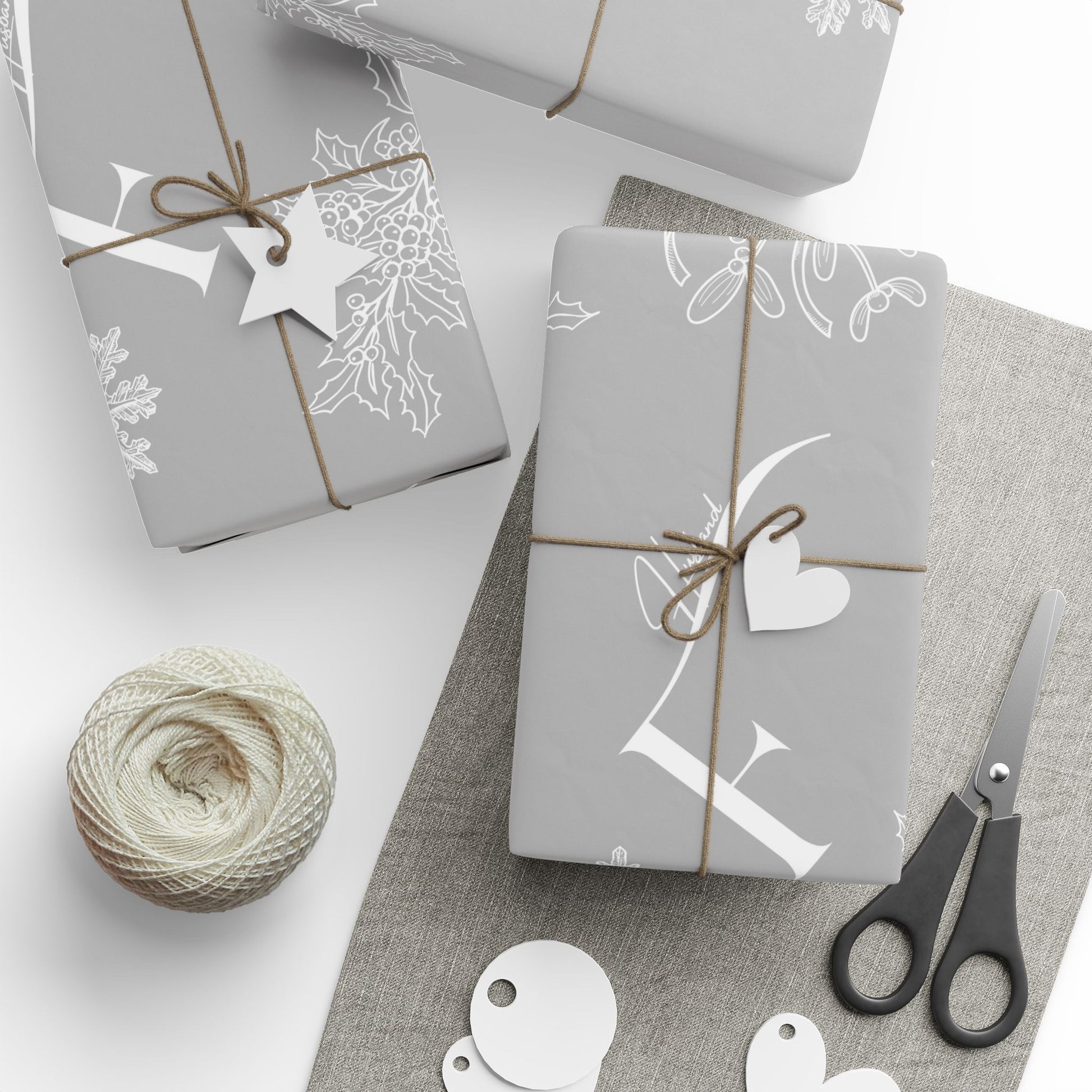 Future Husband Festive Wrapping Paper Grey