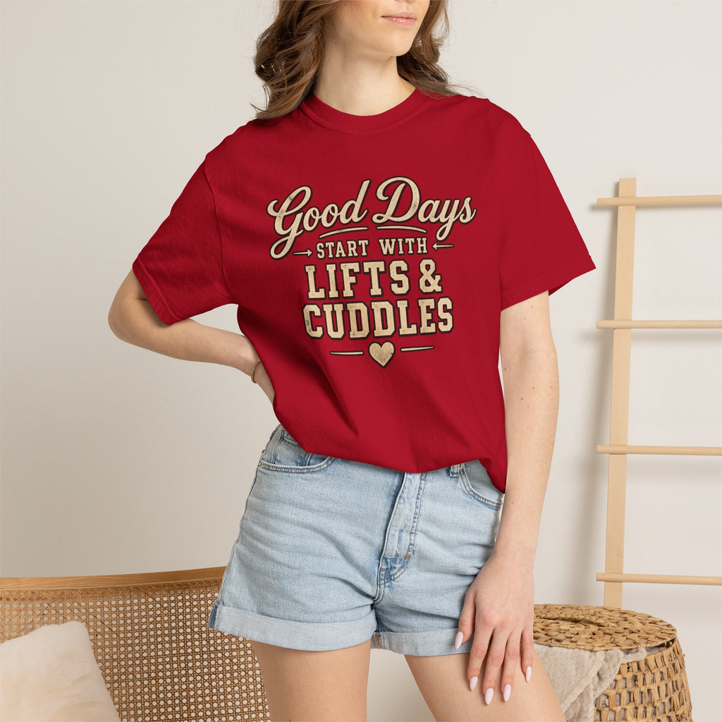 LEC, Lift ,Eat , Cuddle , Repeat Graphic Tee ,Comfort Colors® 1717