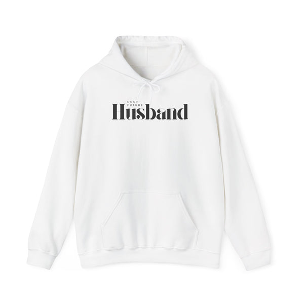Husband Hoodie - Unisex Heavy Blend Sweatshirt for Comfort and Style Black letters