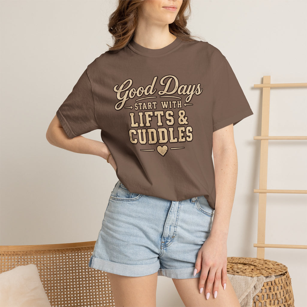 LEC, Lift ,Eat , Cuddle , Repeat Graphic Tee ,Comfort Colors® 1717