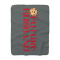 Cozy Sherpa Fleece Blanket for Future Husband grey