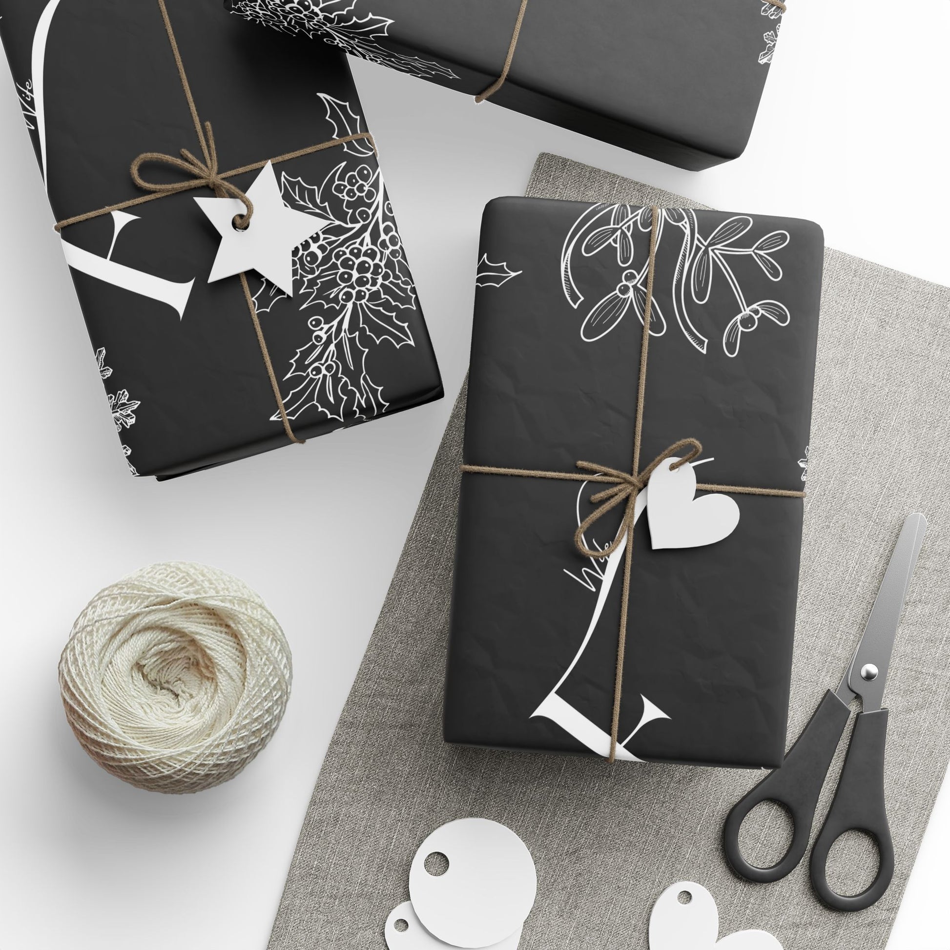 Future Wife Wrapping Paper Black