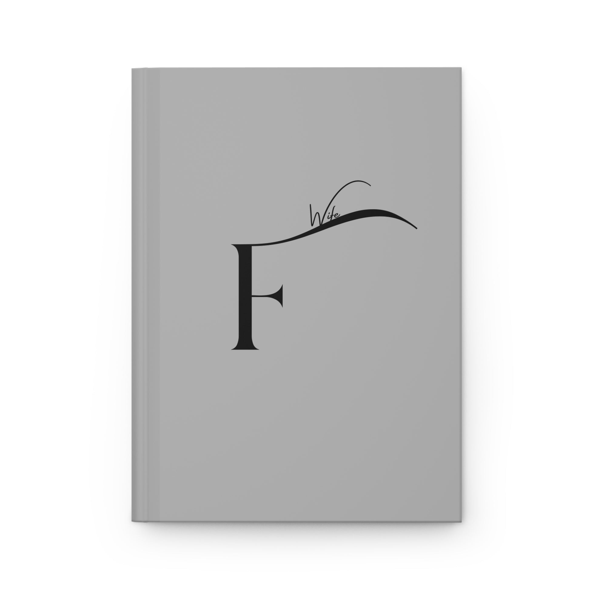 Elegant Letter F Hardcover Journal