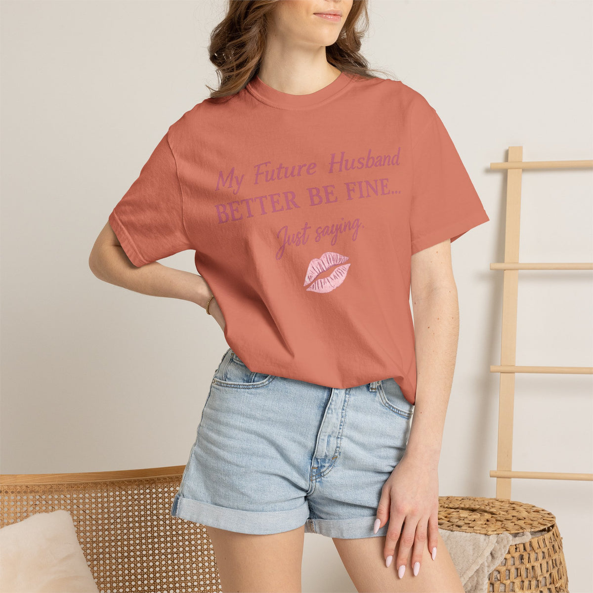 My Future Husband Better Be Fine Shirt  My Future Husband ,Comfort Colors® 1717 Garment-Dyed T-Shirt ,Funny Women’s Graphic Tee , Soft Cotton Shirt , Gift for Her