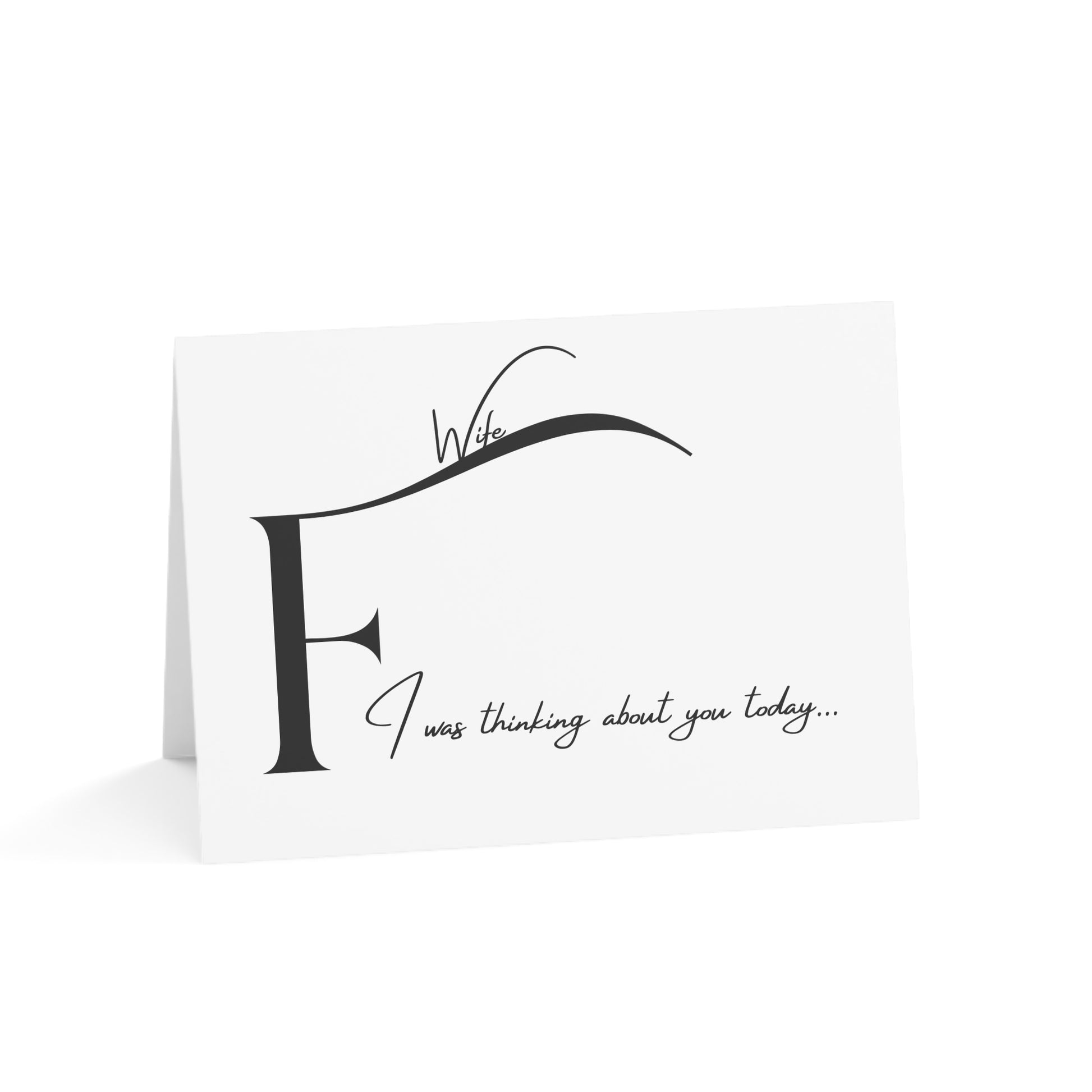 Dear Future Wife I was thinking about you today... Elegant Greeting Cards