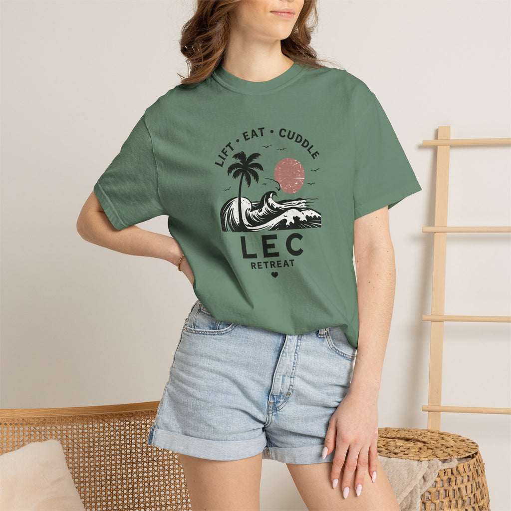 LEC, Lift ,Eat , Cuddle , Retreat Graphic Tee ,Comfort Colors® 1717