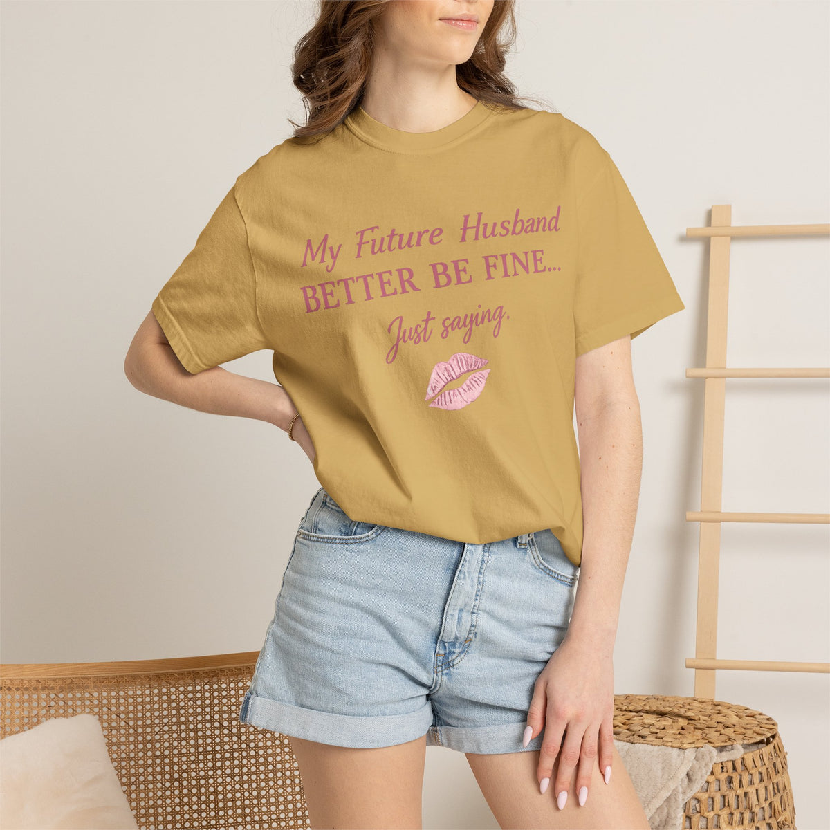 My Future Husband Better Be Fine Shirt  My Future Husband ,Comfort Colors® 1717 Garment-Dyed T-Shirt ,Funny Women’s Graphic Tee , Soft Cotton Shirt , Gift for Her