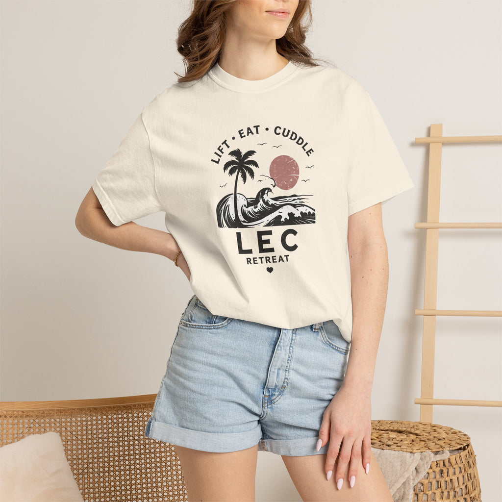LEC, Lift ,Eat , Cuddle , Retreat Graphic Tee ,Comfort Colors® 1717