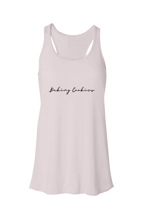 Baking Cookies Flowy Racerback Tank