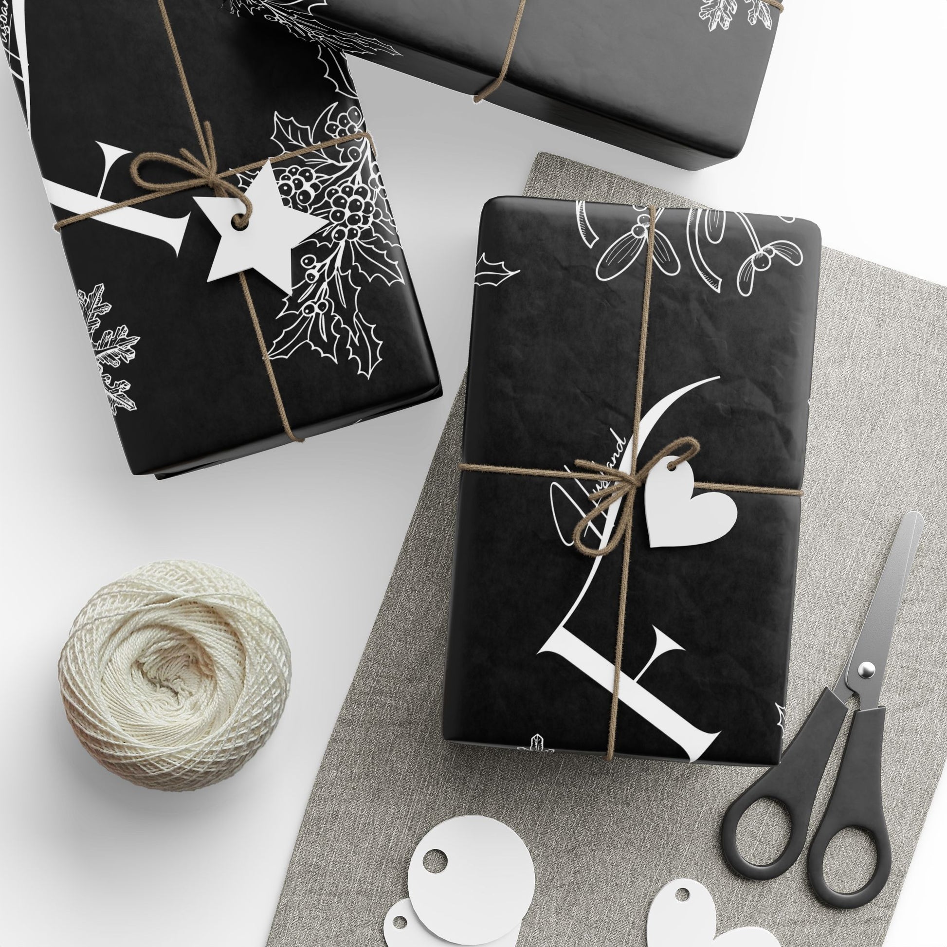 Future Husband Festive Wrapping Paper Black