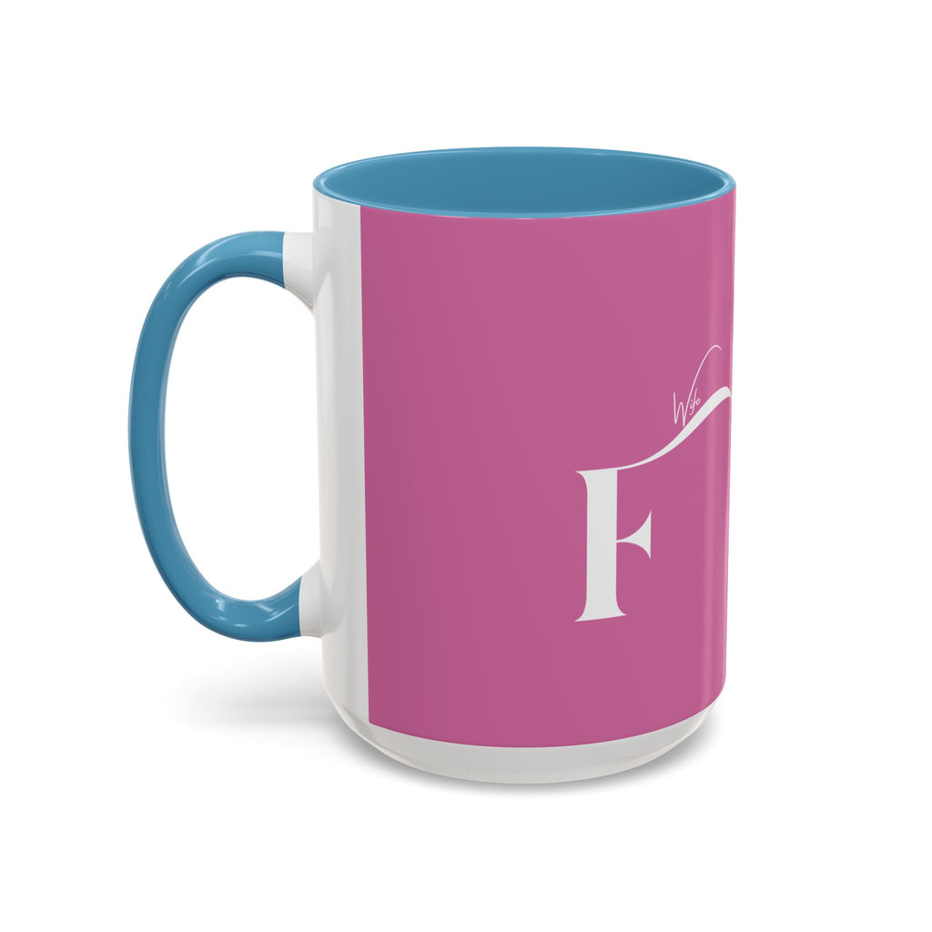 Future Wife Stylish Accent Coffee Mug, Personalized Gift, Trendy Home Decor, Coffee Lover's Mug, Fun Pink Mug, Tea Mug