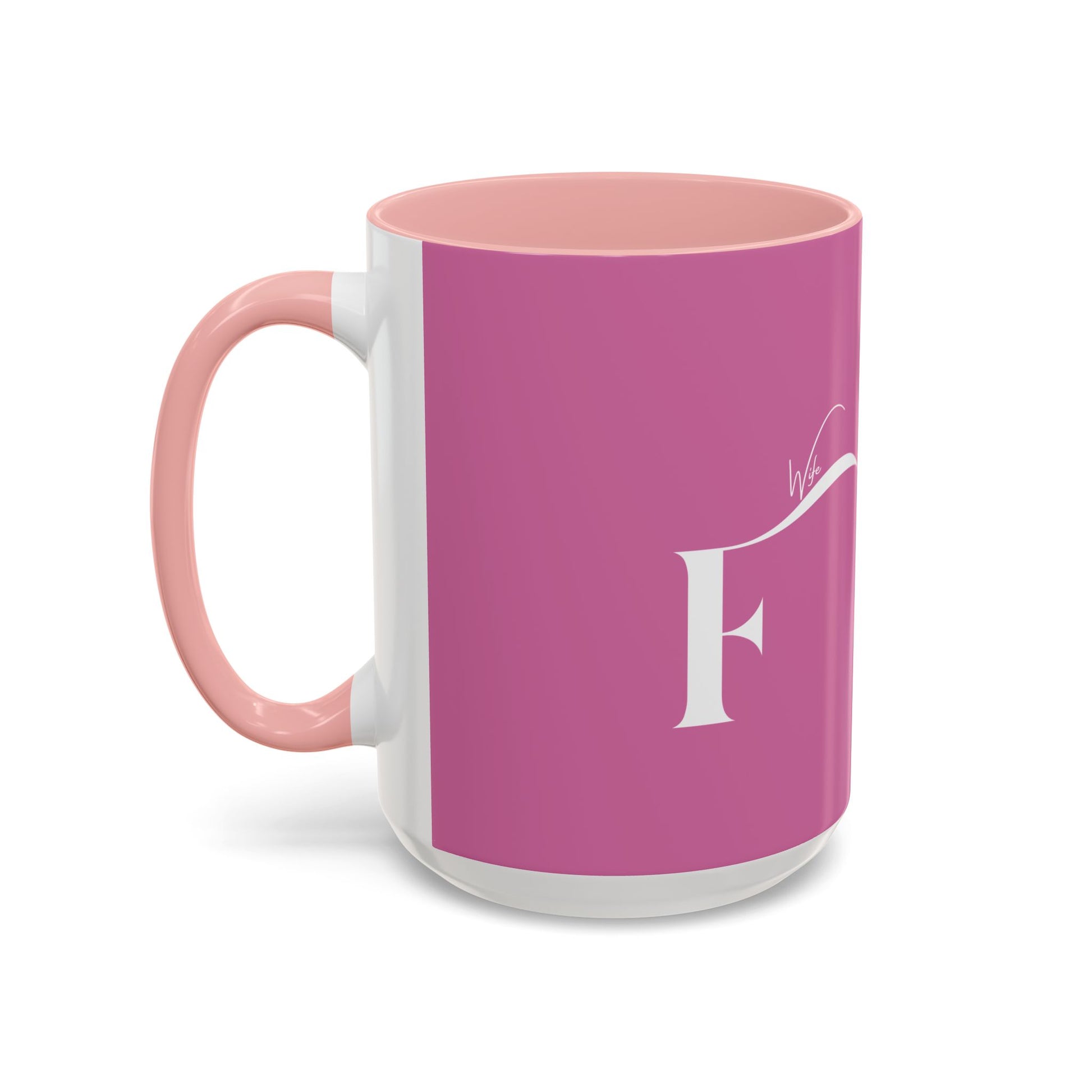 Future Wife Stylish Accent Coffee Mug, Personalized Gift, Trendy Home Decor, Coffee Lover's Mug, Fun Pink Mug, Tea Mug
