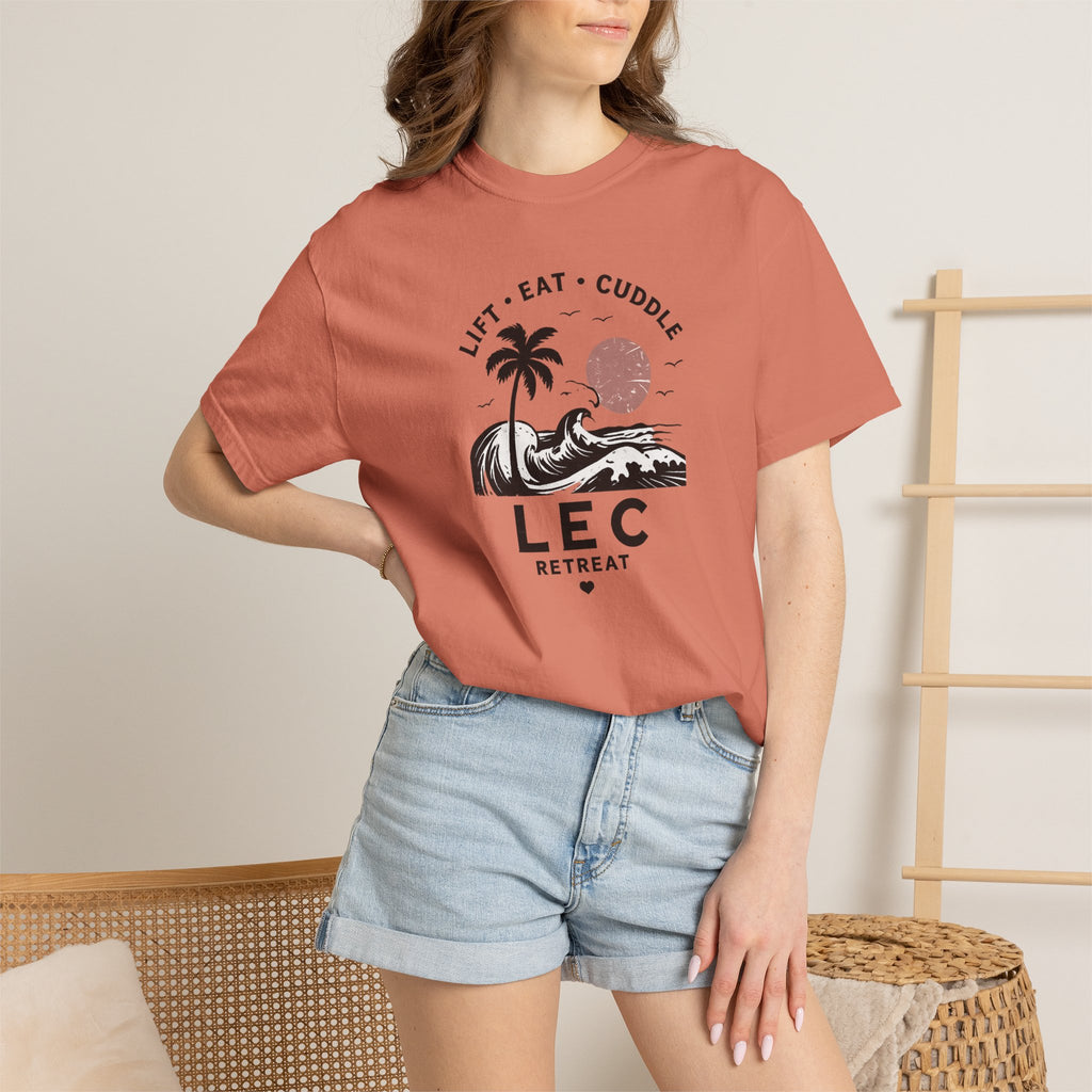 LEC, Lift ,Eat , Cuddle , Retreat Graphic Tee ,Comfort Colors® 1717