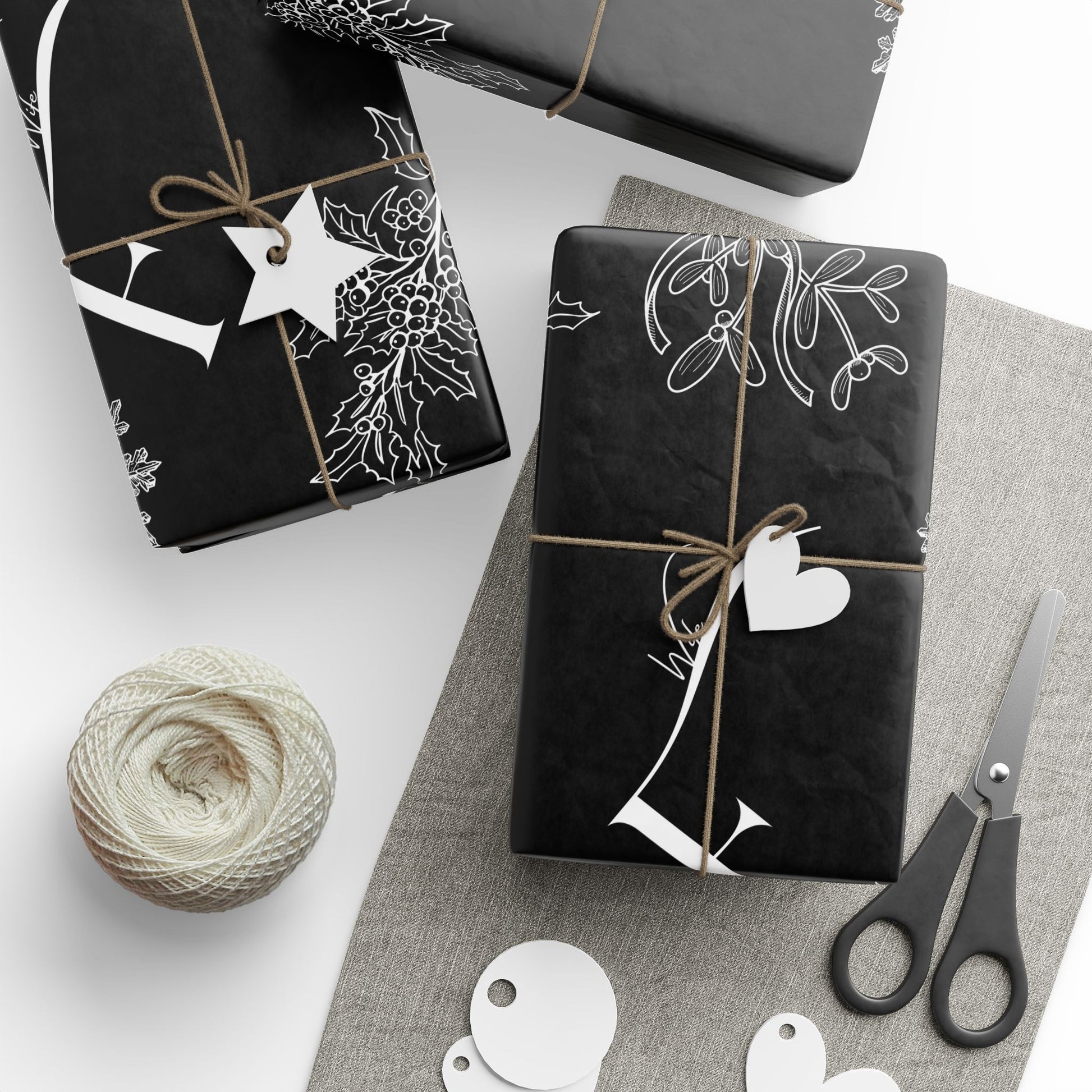 Future Wife Wrapping Paper Black