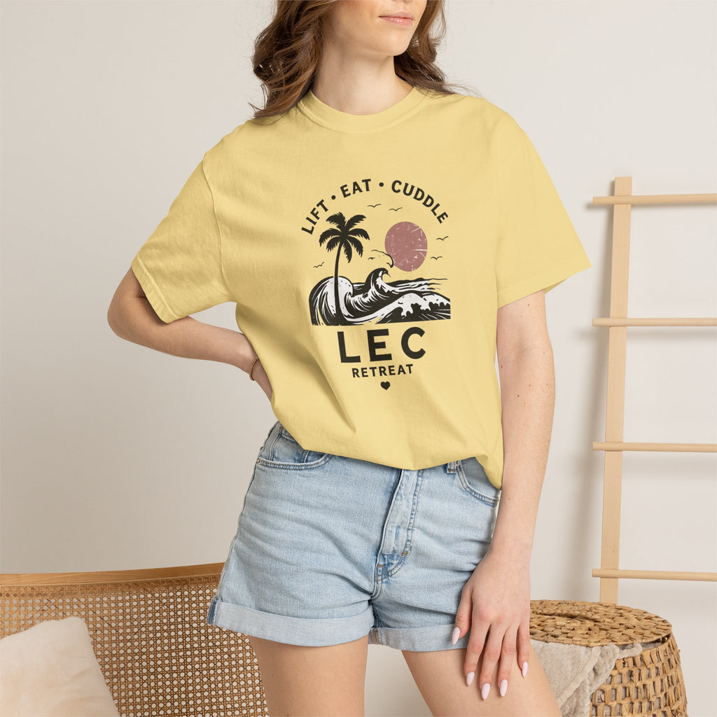 LEC, Lift ,Eat , Cuddle , Retreat Graphic Tee ,Comfort Colors® 1717