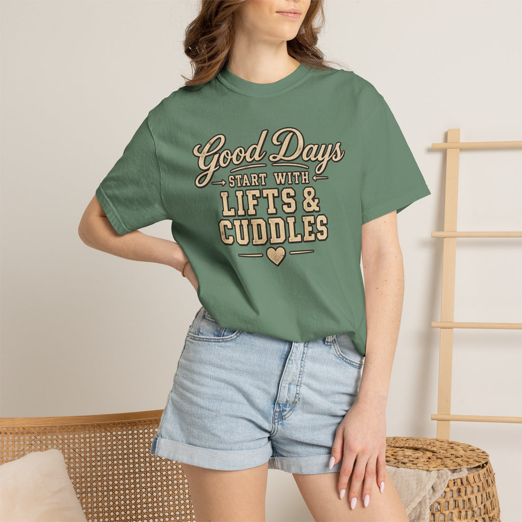 LEC, Lift ,Eat , Cuddle , Repeat Graphic Tee ,Comfort Colors® 1717