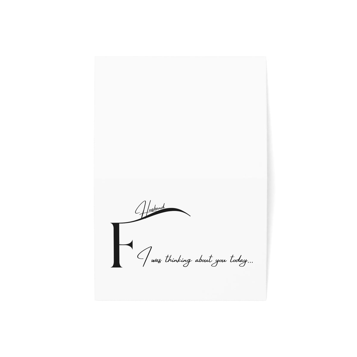 Dear Future Husband I was thinking about you today... Elegant Greeting Cards