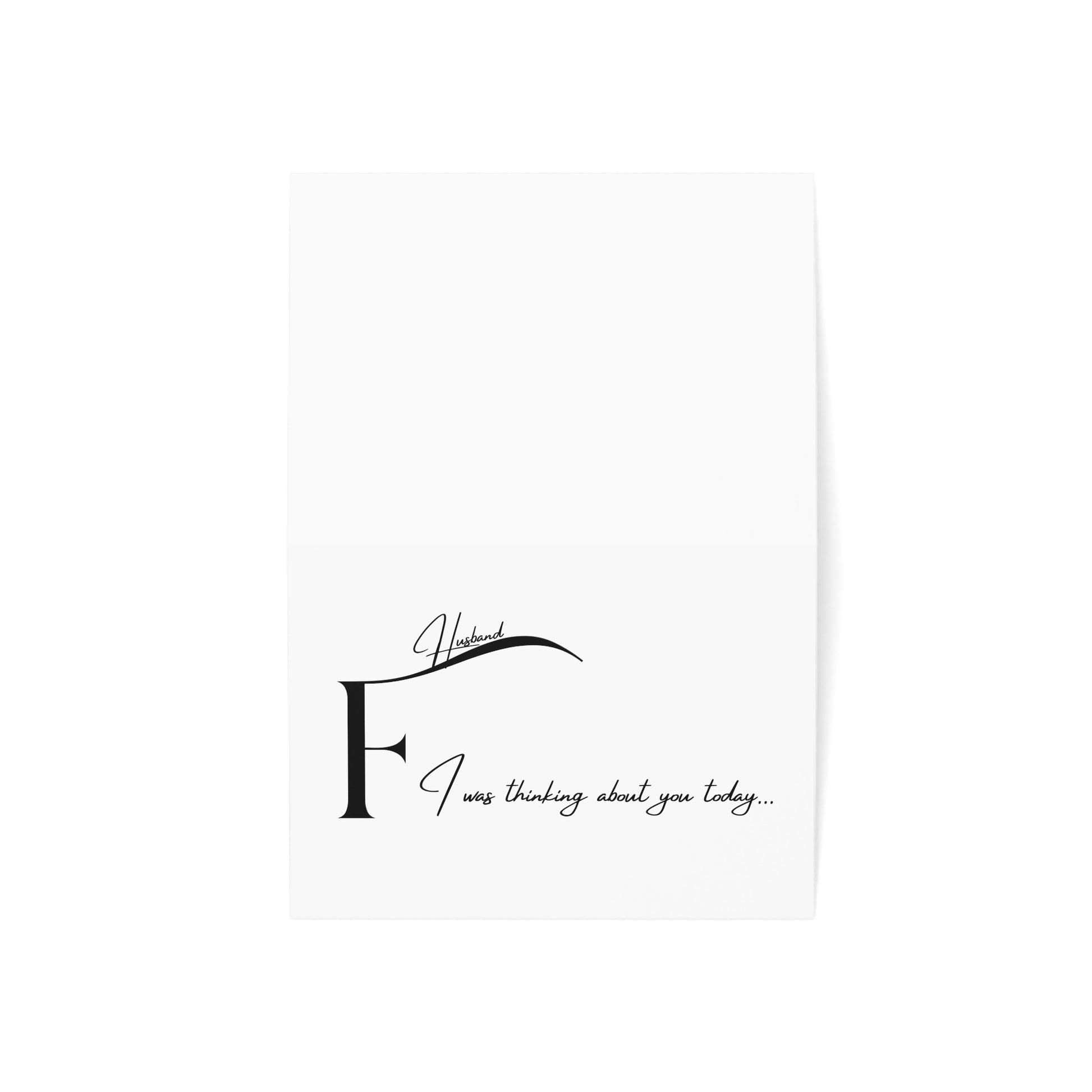 Dear Future Husband I was thinking about you today... Elegant Greeting Cards