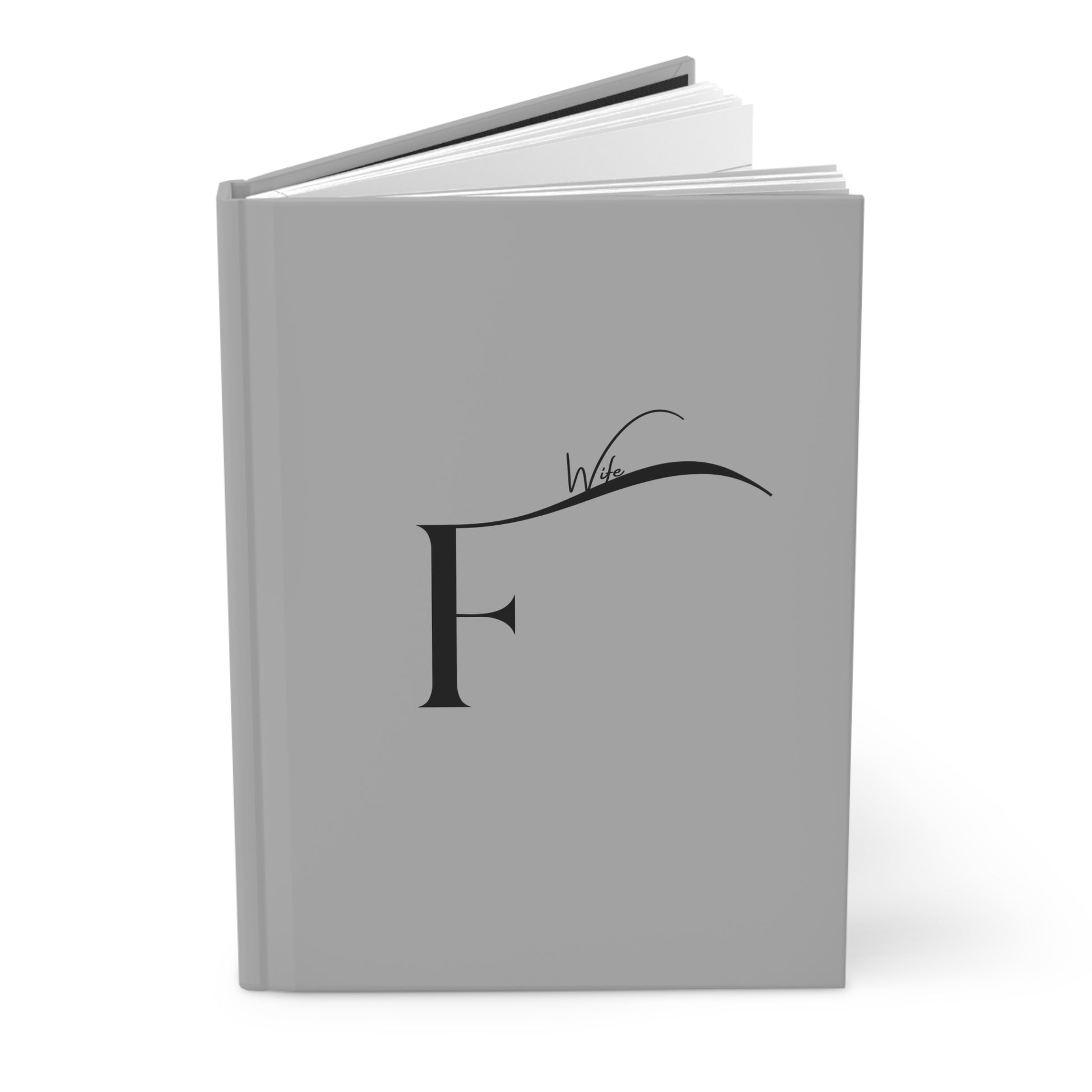 Elegant Letter F Hardcover Journal