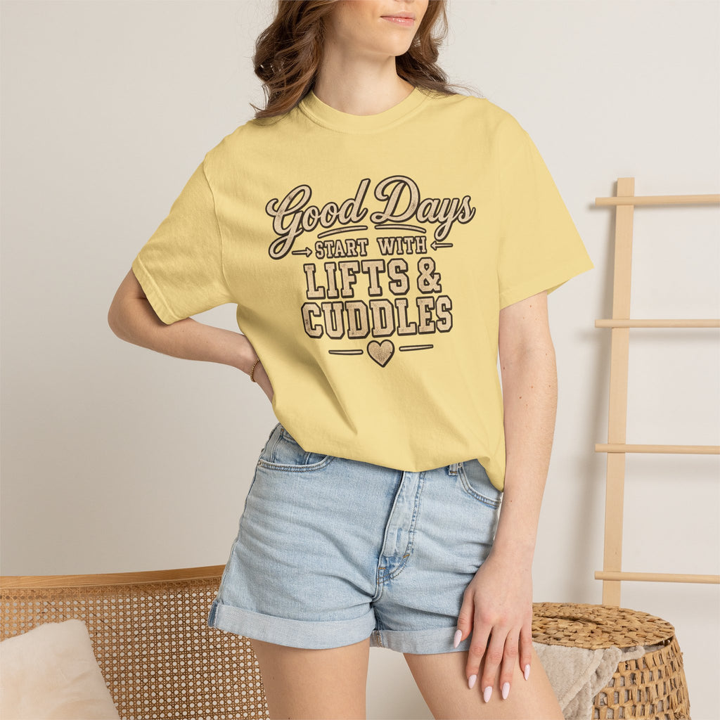 LEC, Lift ,Eat , Cuddle , Repeat Graphic Tee ,Comfort Colors® 1717