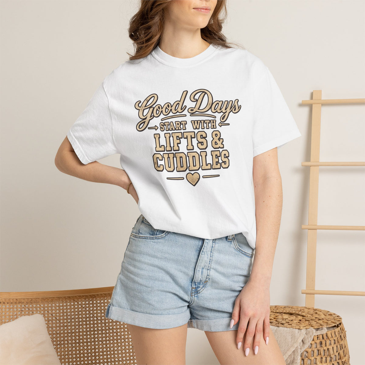 LEC, Lift ,Eat , Cuddle , Repeat Graphic Tee ,Comfort Colors® 1717