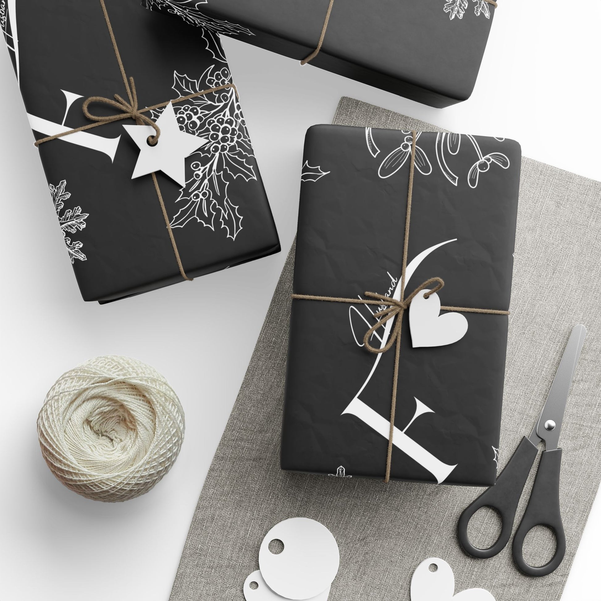 Future Husband Festive Wrapping Paper Black