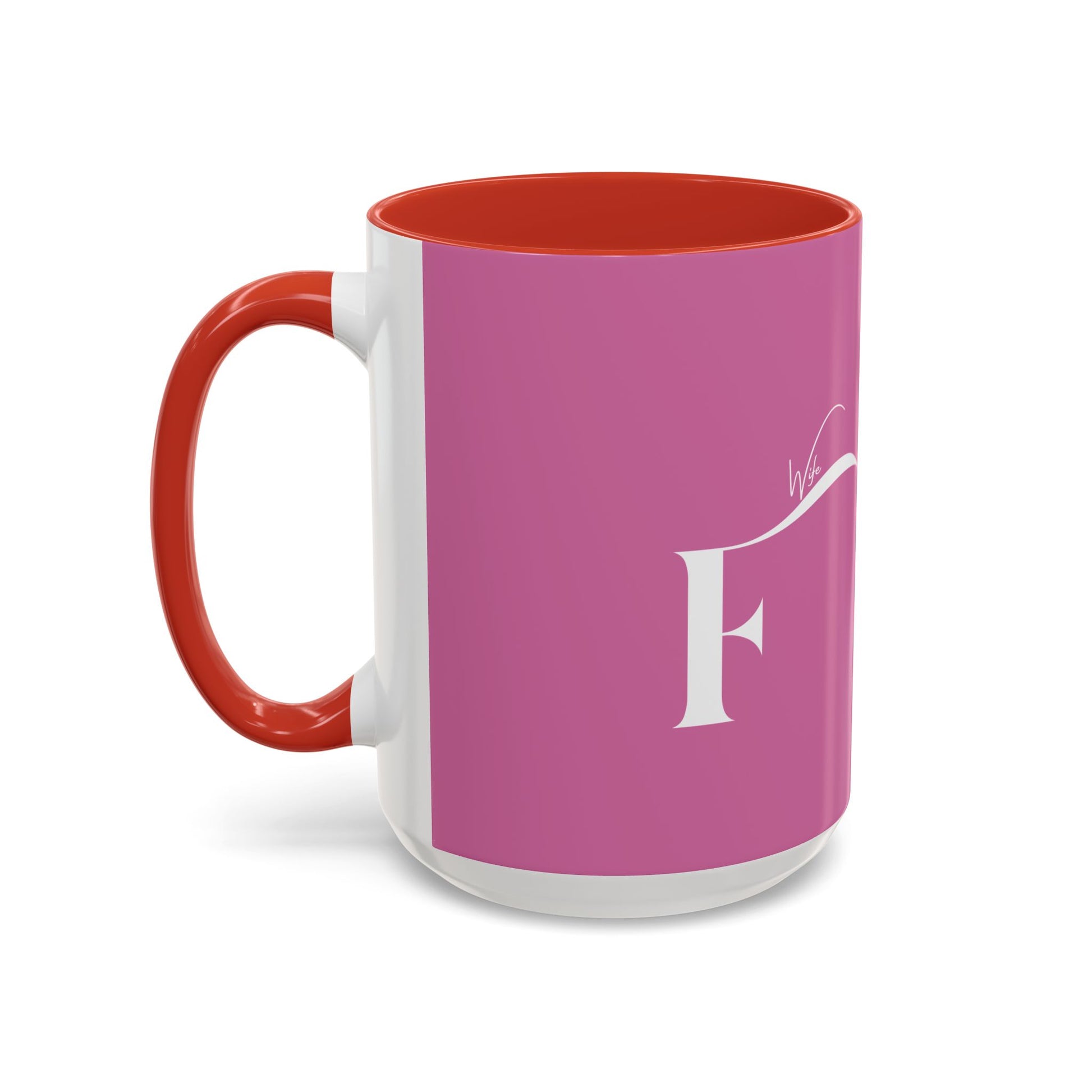 Future Wife Stylish Accent Coffee Mug, Personalized Gift, Trendy Home Decor, Coffee Lover's Mug, Fun Pink Mug, Tea Mug
