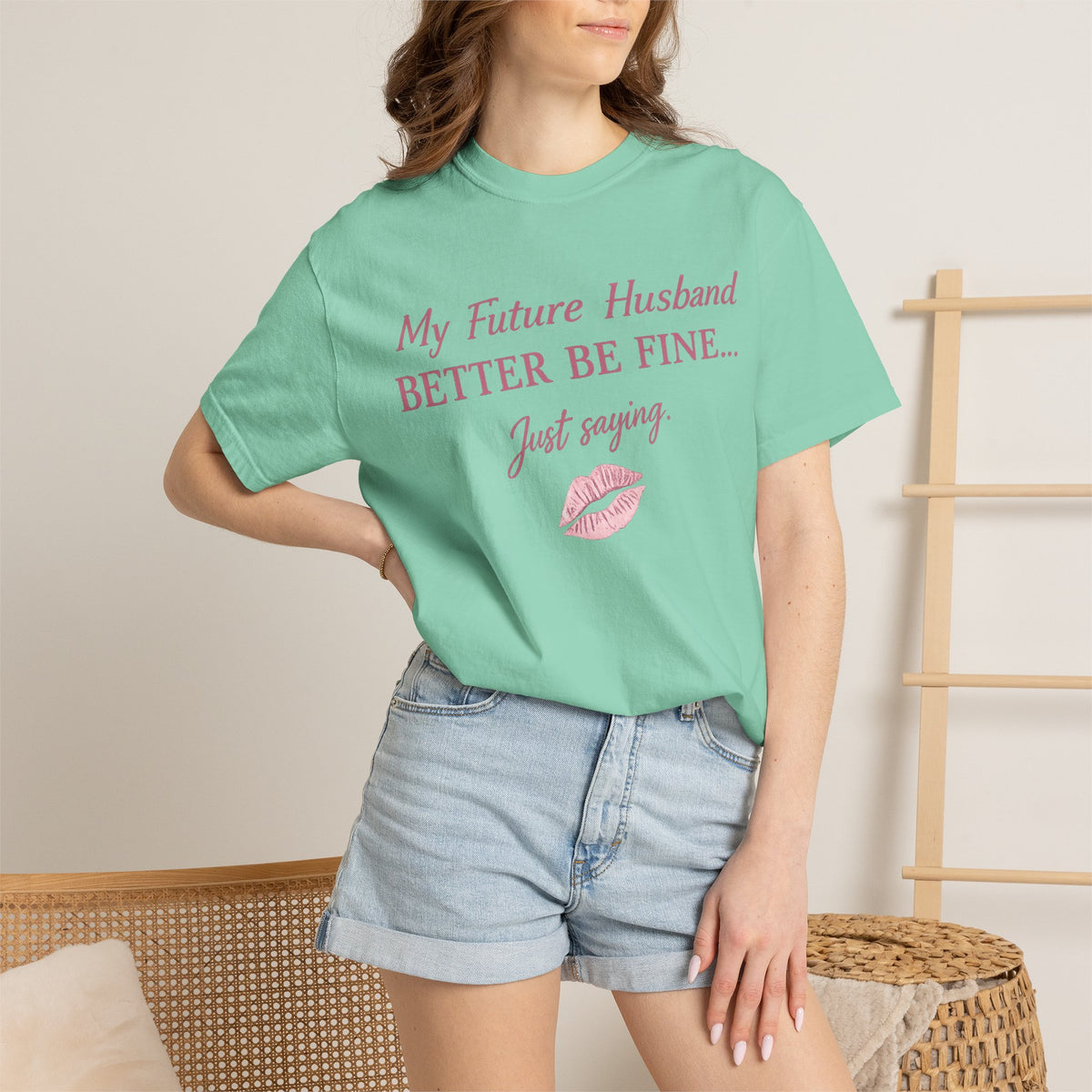 My Future Husband Better Be Fine Shirt  My Future Husband ,Comfort Colors® 1717 Garment-Dyed T-Shirt ,Funny Women’s Graphic Tee , Soft Cotton Shirt , Gift for Her