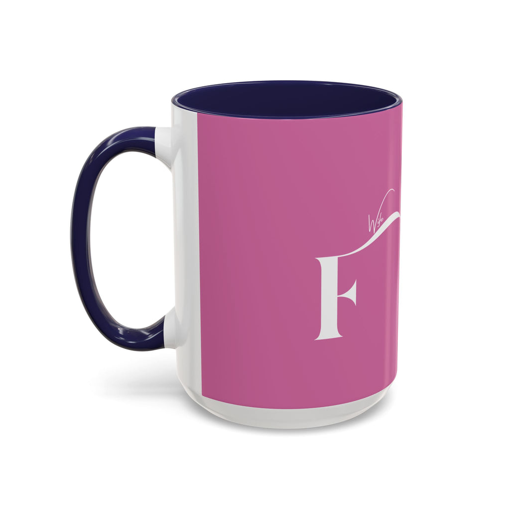 Future Wife Stylish Accent Coffee Mug, Personalized Gift, Trendy Home Decor, Coffee Lover's Mug, Fun Pink Mug, Tea Mug