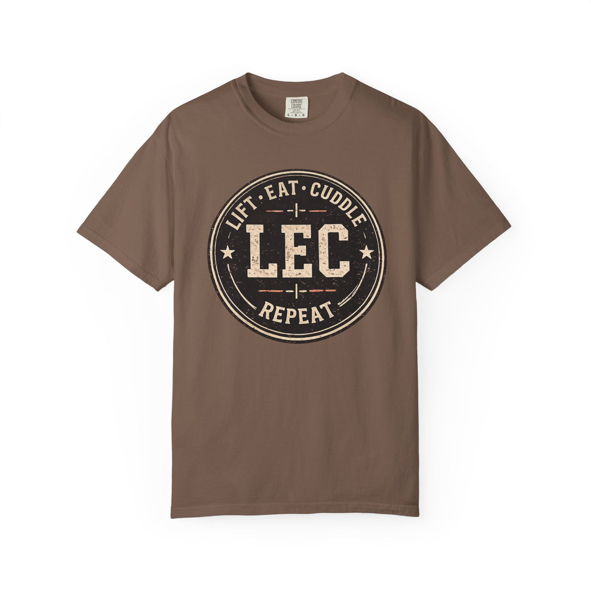 LEC, Lift ,Eat , Cuddle , Repeat Graphic Tee ,Comfort Colors® 1717