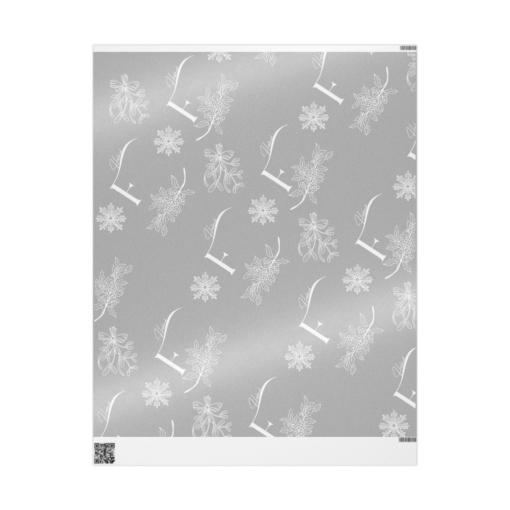 Future Husband Festive Wrapping Paper Grey