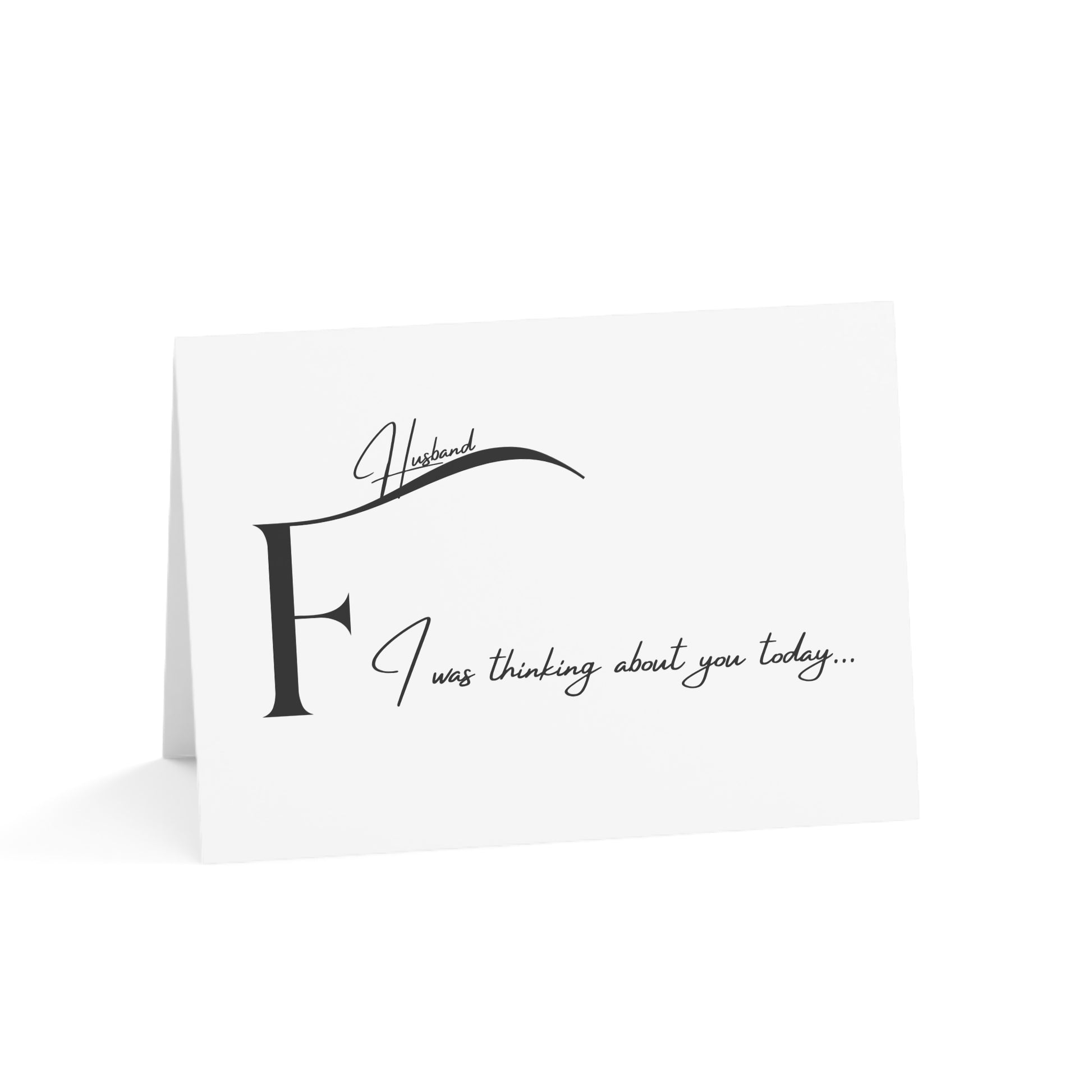 Dear Future Husband I was thinking about you today... Elegant Greeting Cards